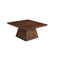 Mangohouten Salontafel Nova Vierkant 80x80 cm Donkerbruin Mahom
