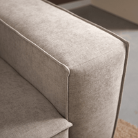 Bank Play 3-Zits Links Beige Linnen Look Pepp