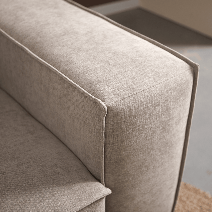 Bank Play 3-Zits Links Beige Linnen Look Pepp