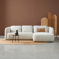 Bank Cloud 3-zits Chaise Rechts Crème PEPP