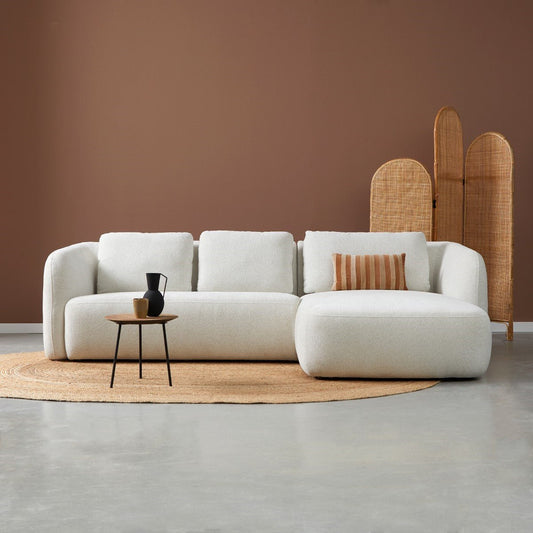 Bank Cloud 3-zits Chaise Rechts Crème PEPP