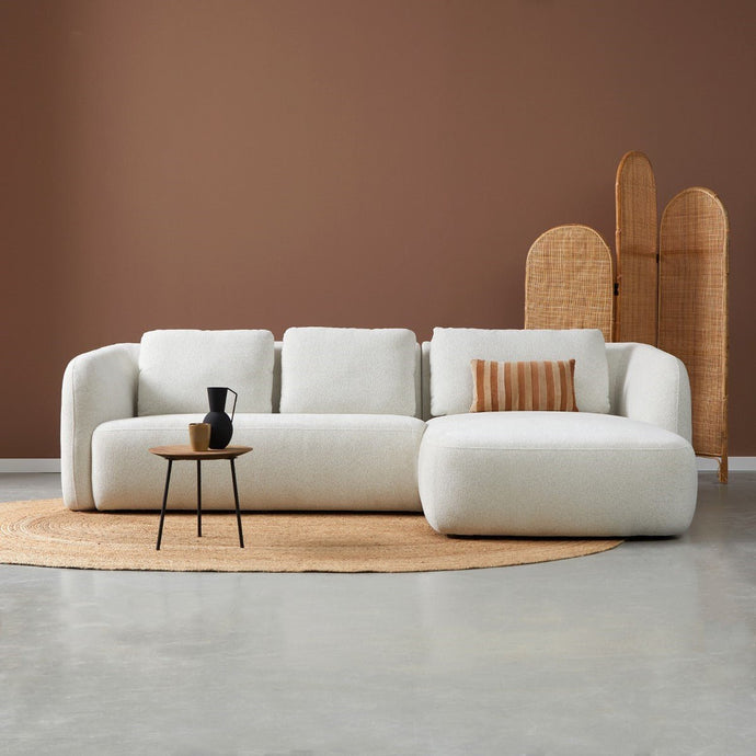 Bank Cloud 3-zits Chaise Rechts Crème PEPP