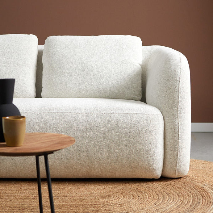 Bank Cloud 3-zits Chaise Links Crème PEPP