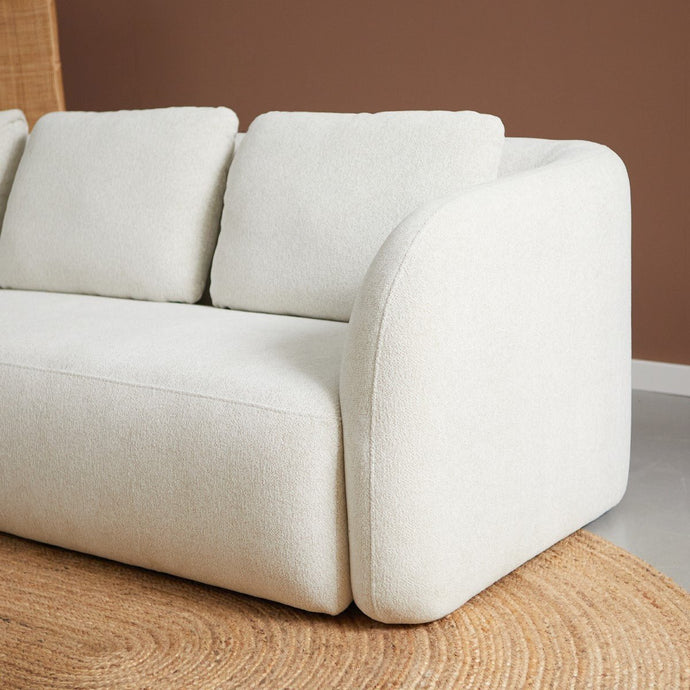 Bank Cloud 3-zits Chaise Links Crème PEPP
