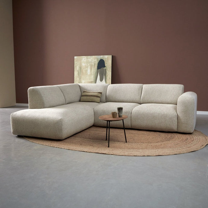 Hoekbank Soul 4-Zits Links Naturel Pepp