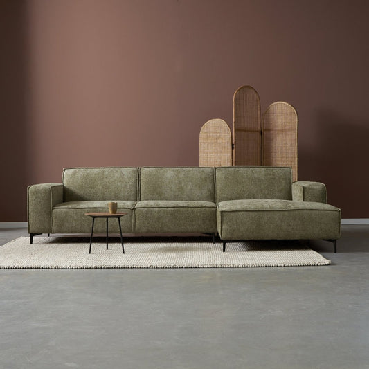 Bank River 3-zits Chaise Rechts Groen PEPP