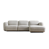 Bank Drop 3-Zits Chaise Rechts Grijs Pepp