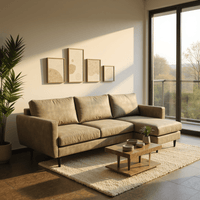 Bank Peppe 3-zits L+R Groen/Bruin