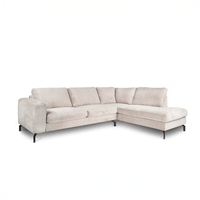 Hoekbank Rosalie 4-zits Rechts Champagne Mahom