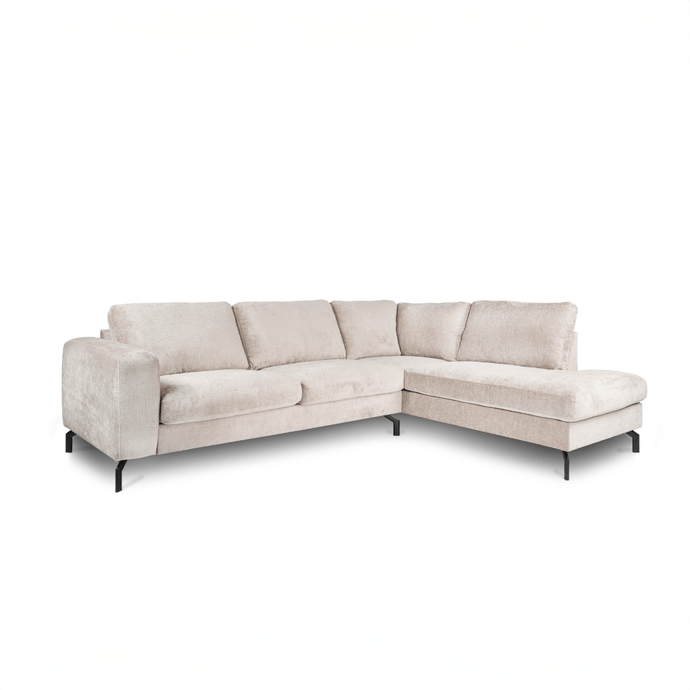 Hoekbank Rosalie 4-zits Rechts Champagne Mahom