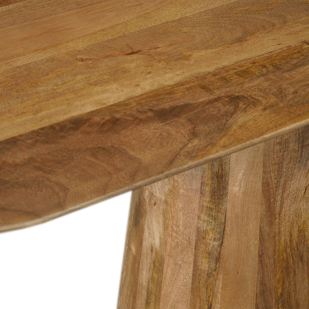 Capsule sidetable van mangohout