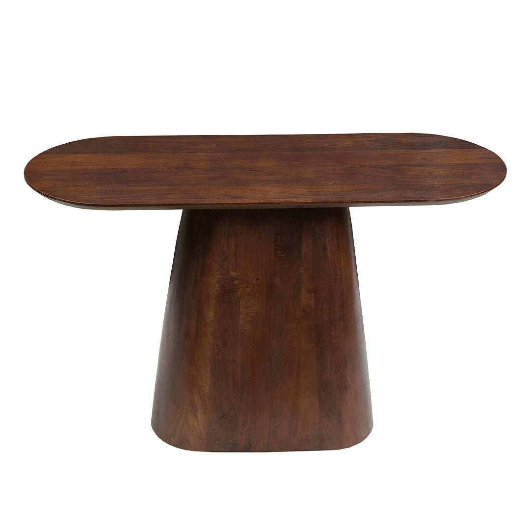 Donkerbruine sidetable van mangohout