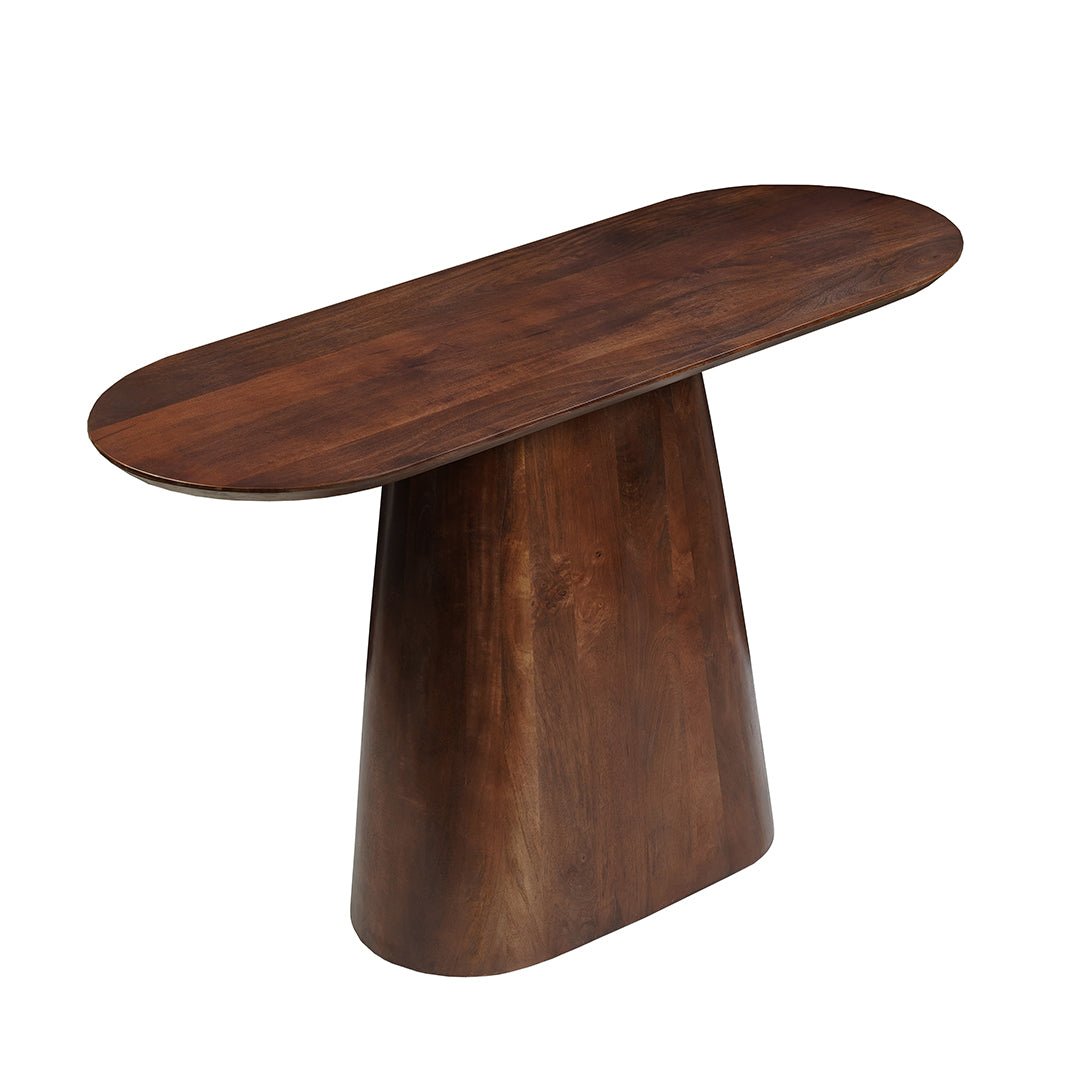 Donkerbruine sidetable van mangohout