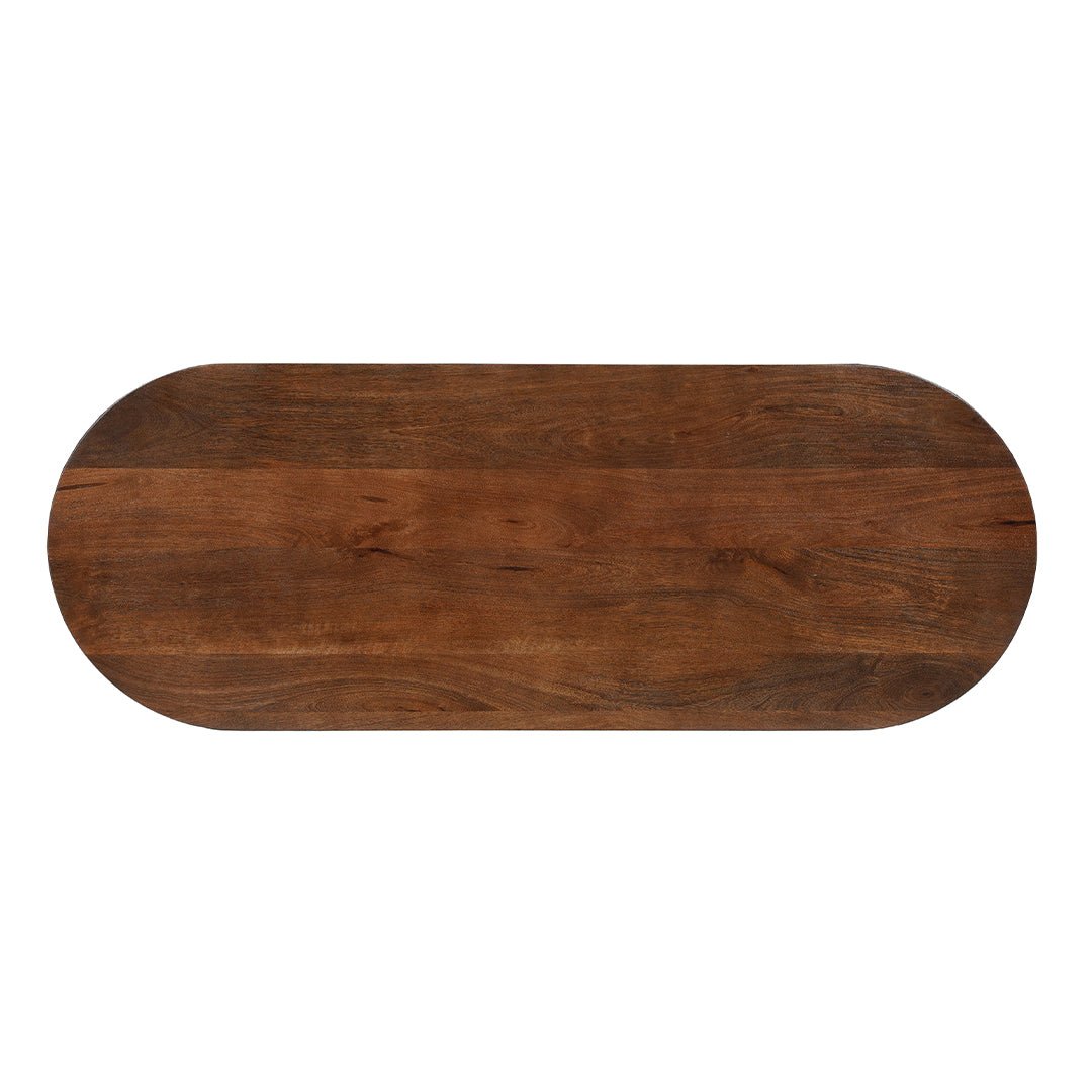 Donkerbruine sidetable van mangohout