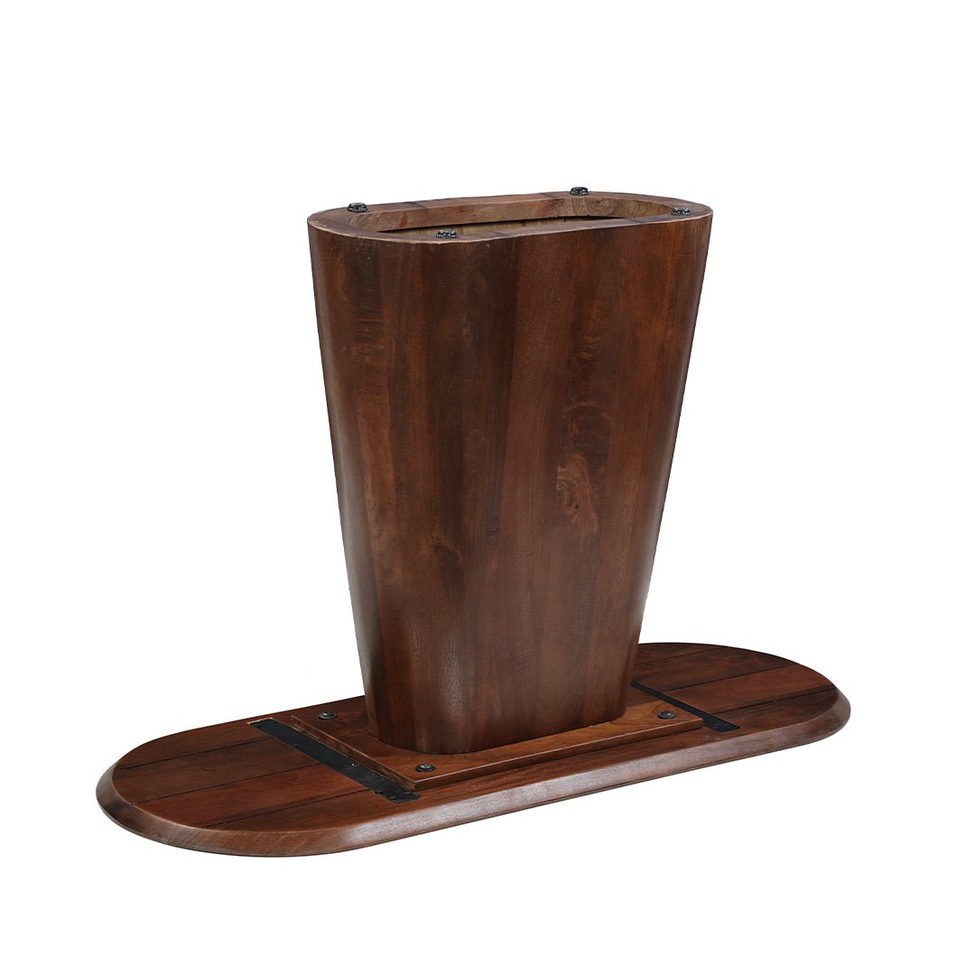 Donkerbruine sidetable van mangohout