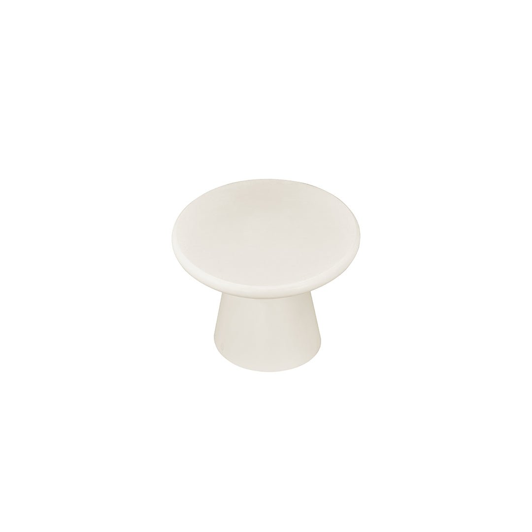 Mangohouten salontafel van microcement