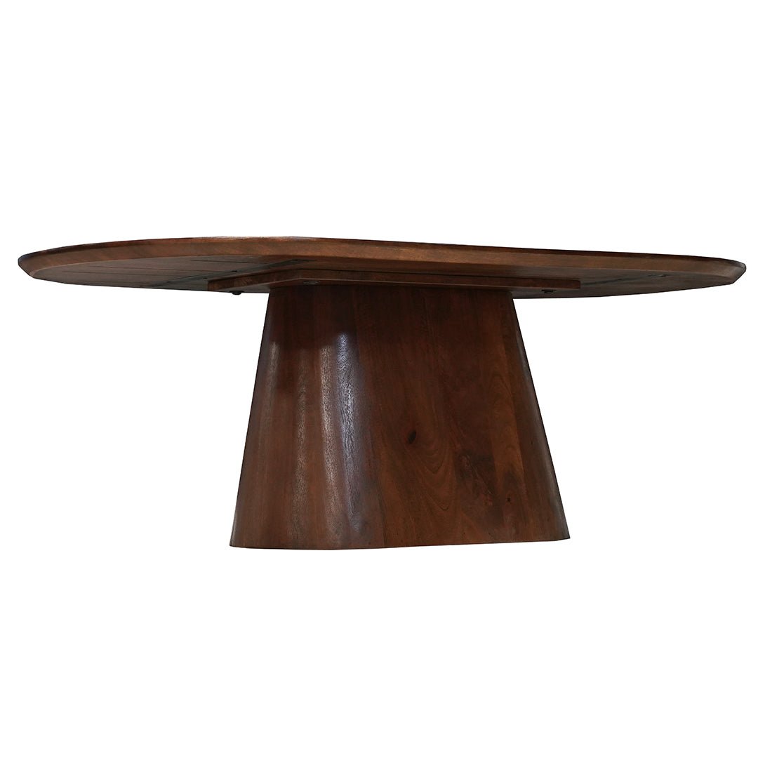 Donkerbruine salontafel van mangohout