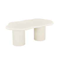 Salontafel Organisch Savannah Microcement Cilinderpoot 120 cm Beige Mahom