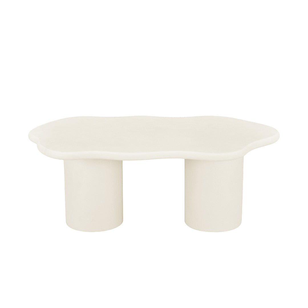 Mangohouten salontafel van microcement