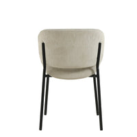 Eetkamerstoel Narbonne Beige met zwart onderstel Mahom