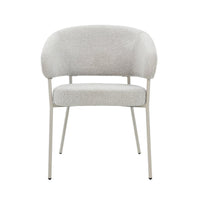 Eetkamerstoel Japandi Brest Lichtgrijs met beige onderstel Mahom