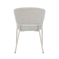 Eetkamerstoel Japandi Brest Lichtgrijs met beige onderstel Mahom