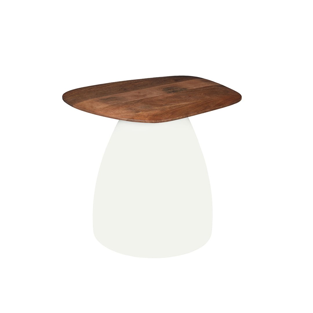 Salontafel van mangohout met witte poot