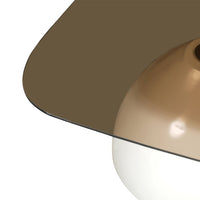 Salontafel Paula 87 cm Glazen blad Mahom