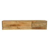 Mangohouten TV Meubel Zwevend Harlow 180 cm met 3 deuren Mahom