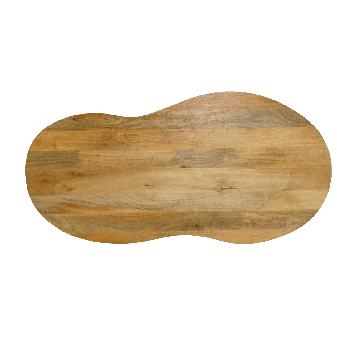 Tafelblad organische vorm van hout 