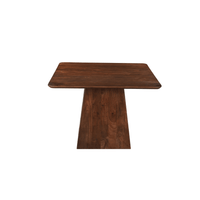 Mangohouten Eettafel Nova Vierkant 110x110 cm Donkerbruin Mahom