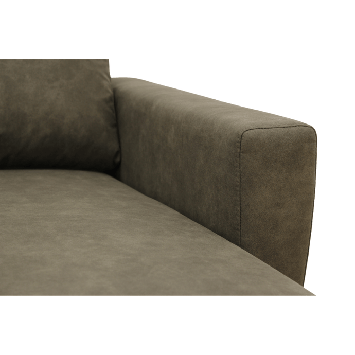 Bank Peppe 3-zits L+R Groen/Bruin