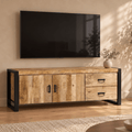 Tv Meubel Britt 150 cm 2 deuren 2 lades Mahom