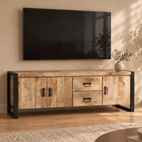 Tv Meubel Britt 180 cm 3 deuren 2 lades Mahom