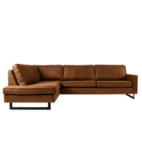 Hoekbank Twenty Five 4-zits Links Cognac Mahom