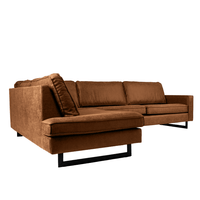 Hoekbank Twenty Five 4-zits Links Cognac Mahom