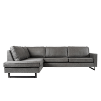 Hoekbank Barcelona 4-zits Links Antraciet Mahom