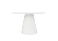 Eettafel Rond Savannah Microcement 120 cm Wit Mahom