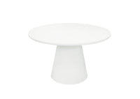 Eettafel Rond Savannah Microcement 120 cm Wit Mahom