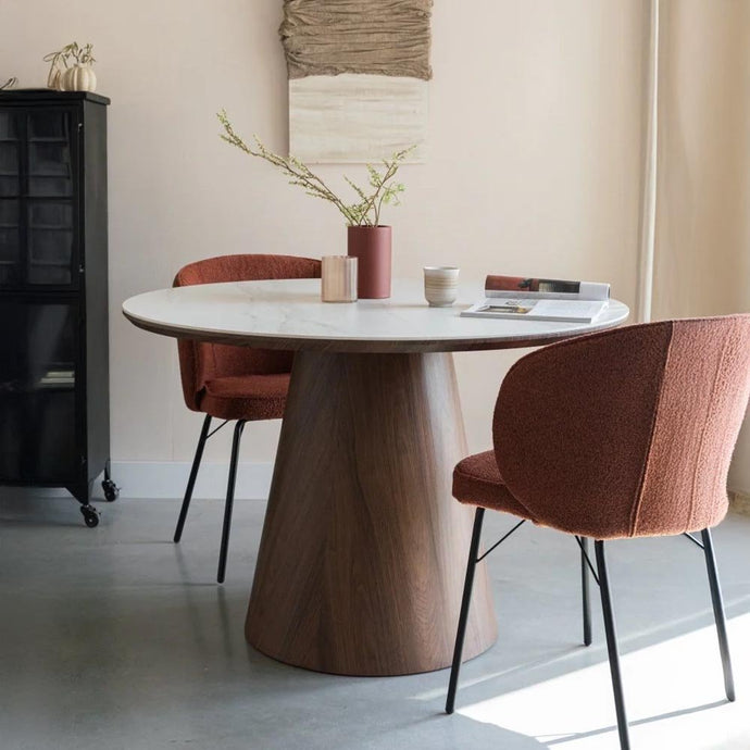Eettafel Alma Rond Walnoot Jacob Jenzens