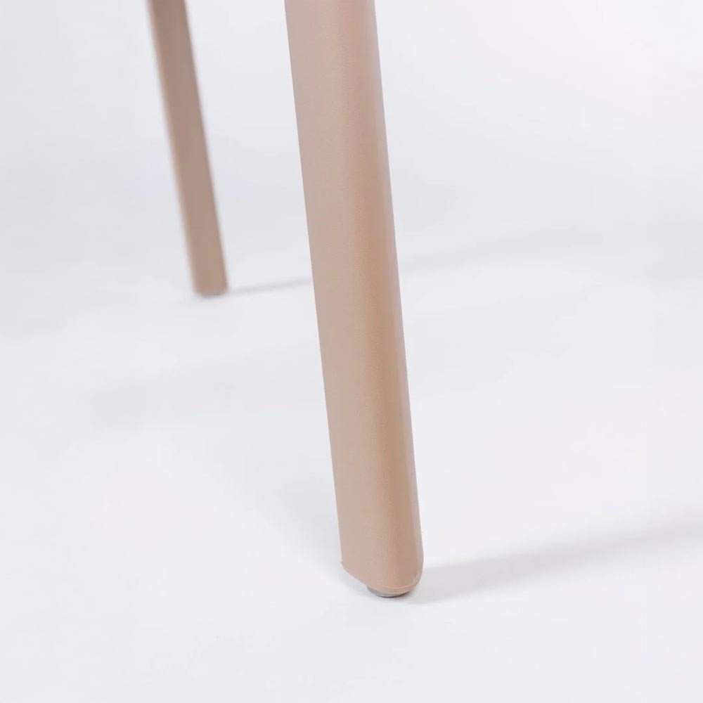 Eetkamerstoel lichtbruin kunststof