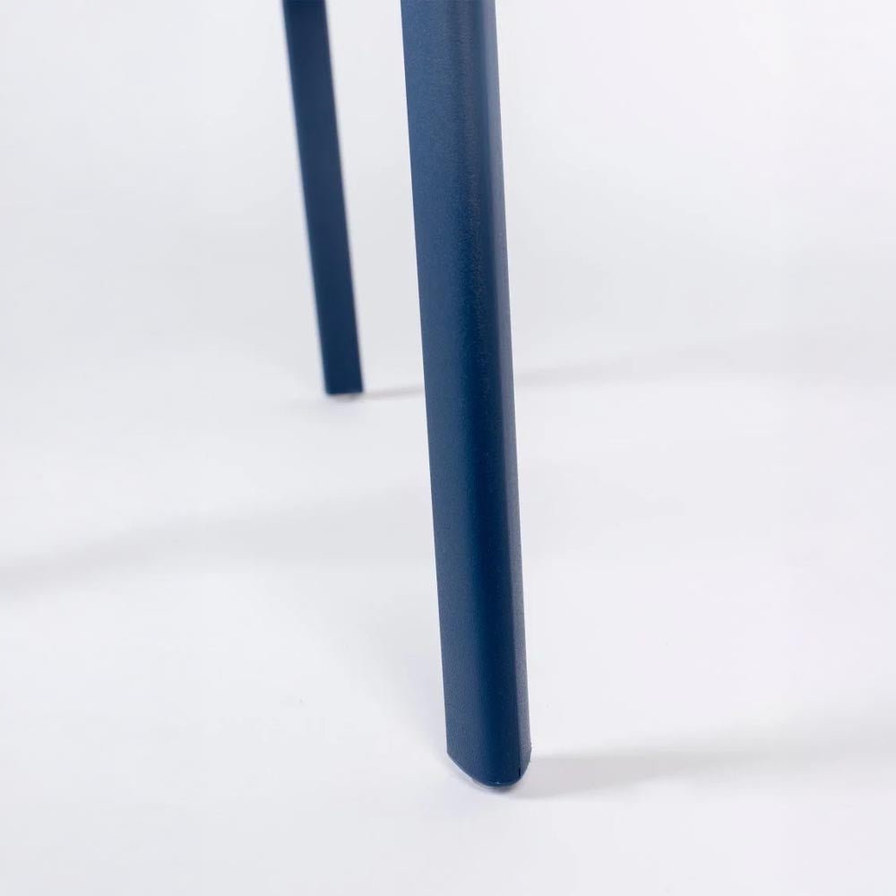Eetkamerstoel donkerblauw kunststof