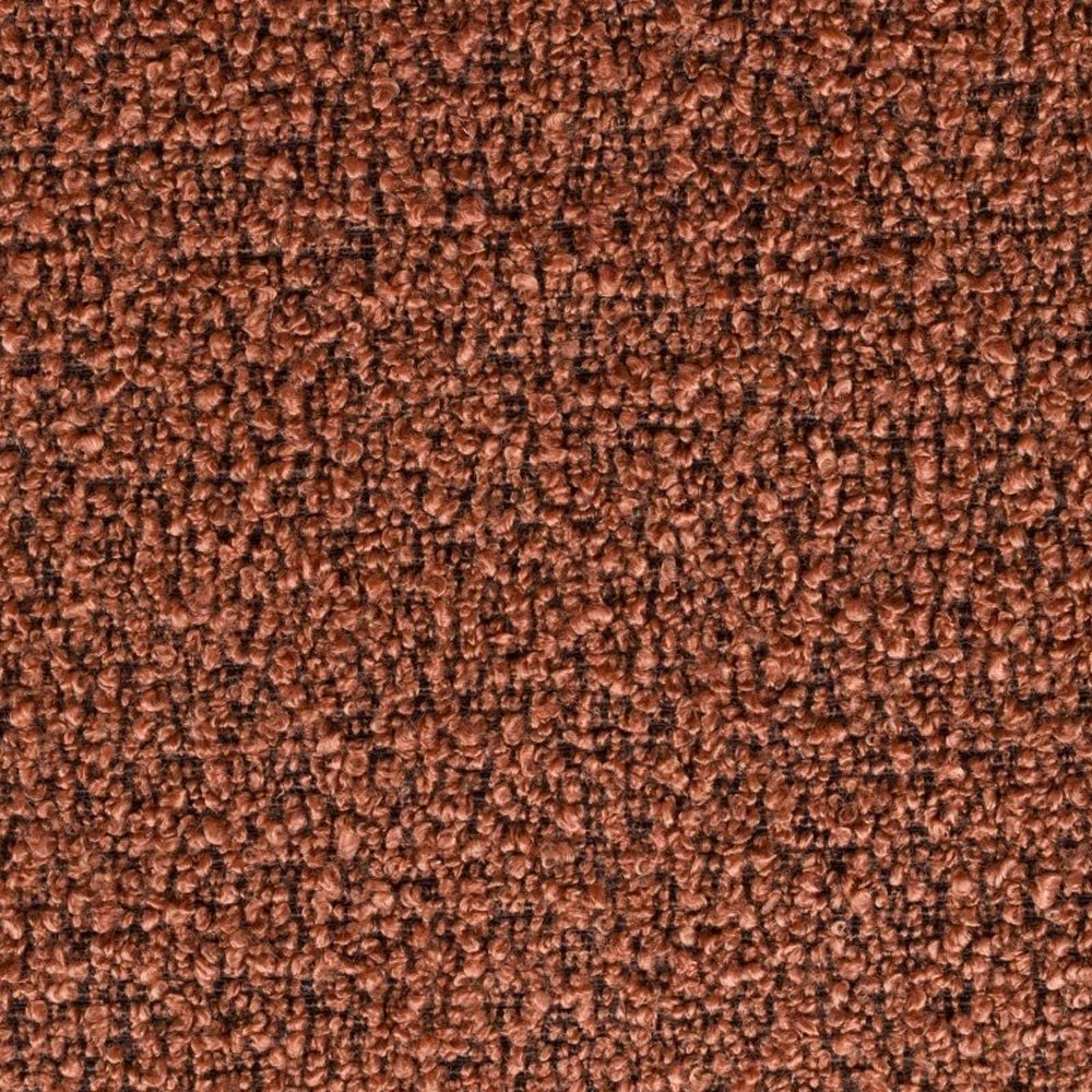 Eetkamerstoel terracotta oranje met zwart onderstel