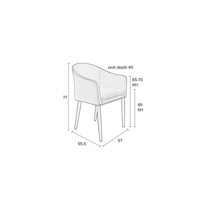 Fauteuil Astrid Zwart Jacob Jenzens