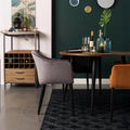 Fauteuil grijs met zwart onderstel