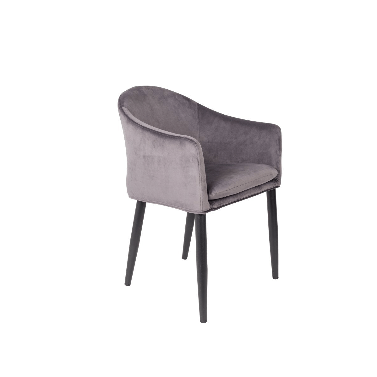 Fauteuil grijs met zwart onderstel