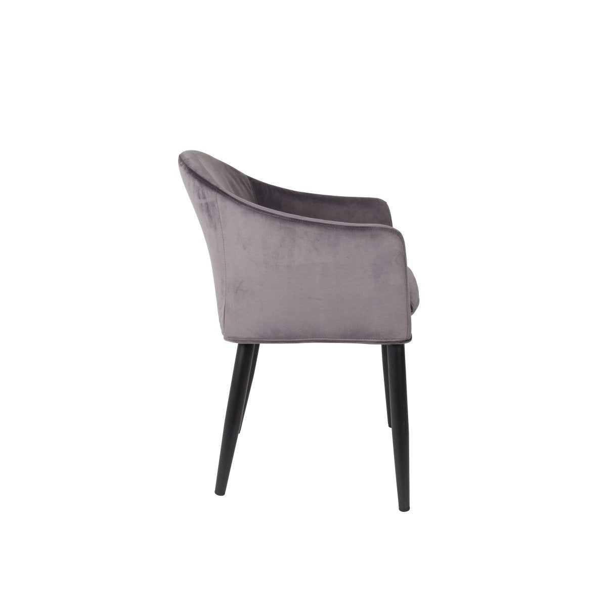 Fauteuil grijs met zwart onderstel