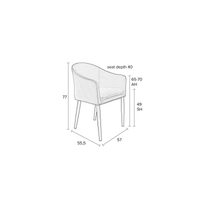 Fauteuil Astrid Grijs Jacob Jenzens