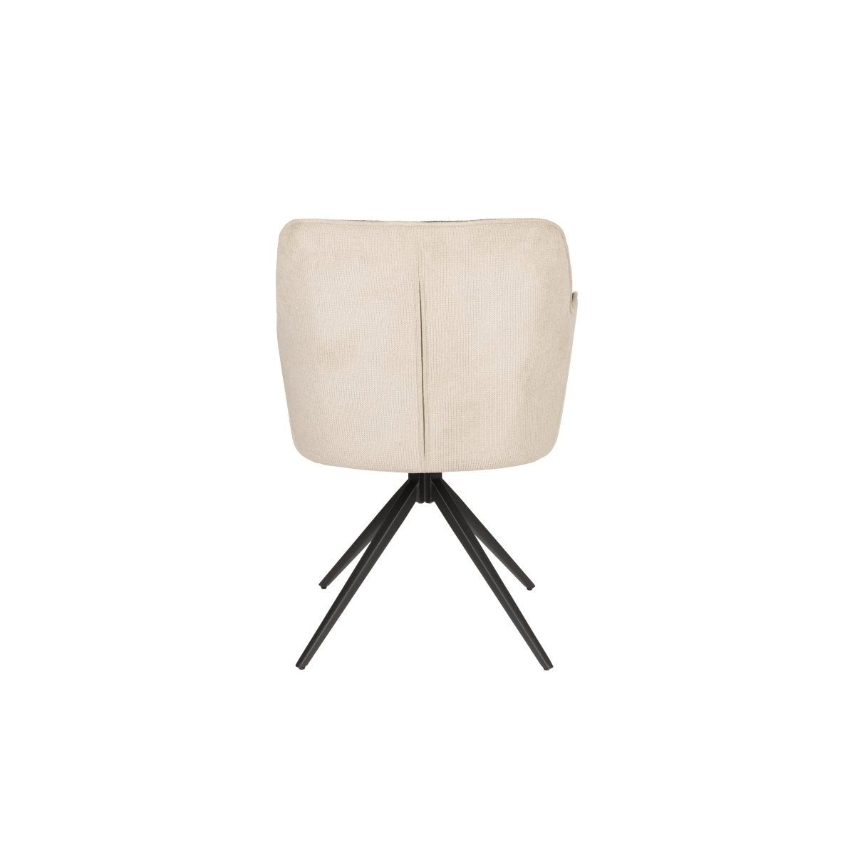 Fauteuil beige groen met zwart onderstel