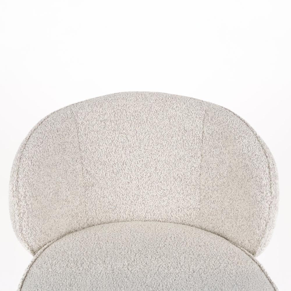 Barkruk beige met zwart onderstel